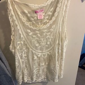 All lace  tank top